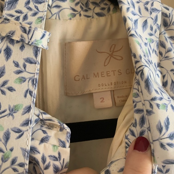 Gal Meets Glam Floral Rose Dress, Size 2 - Picture 3 of 6